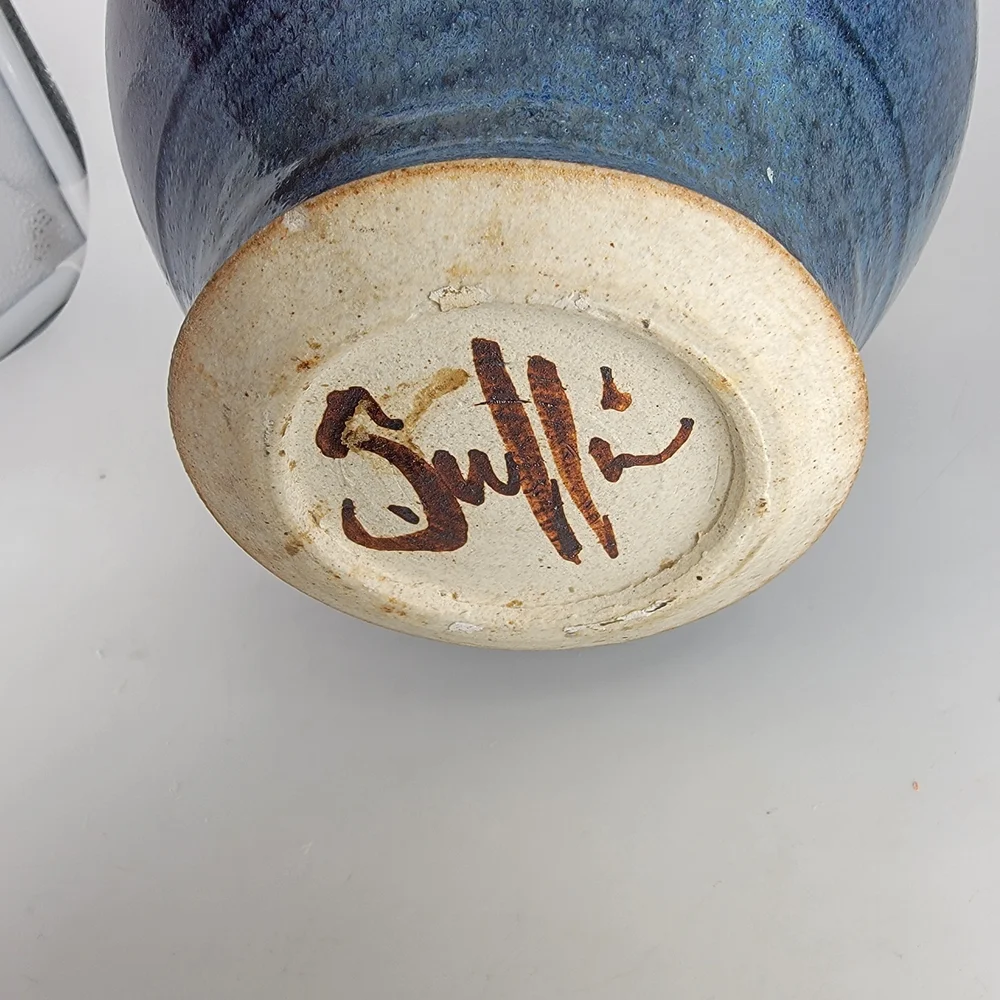 Elegant‎ Blue and Cream Vase